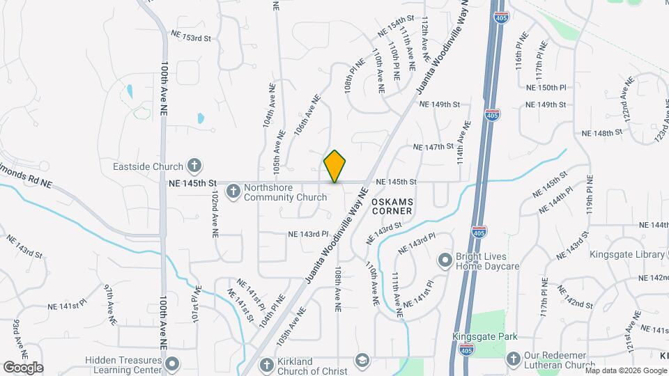 10716 NE 144th Ct Map and Location Details