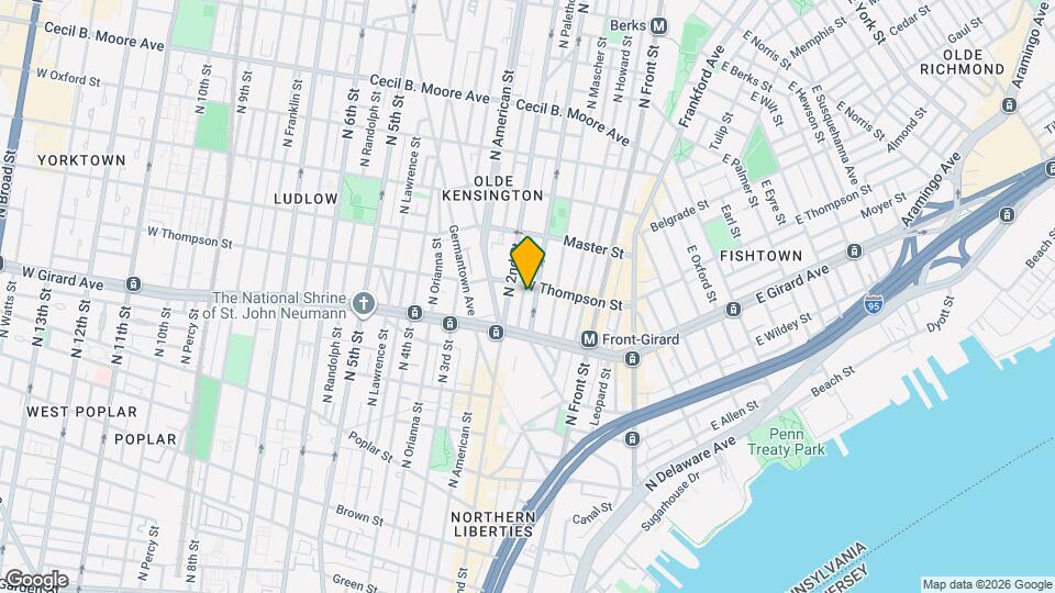 1243 N Palethorp St Map and Location Details