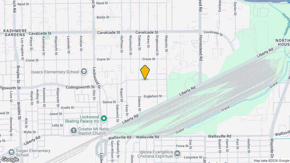 6018 Collingsworth St Map and Location Details