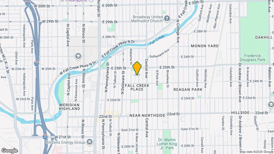 2424 N New Jersey St Map and Location Details
