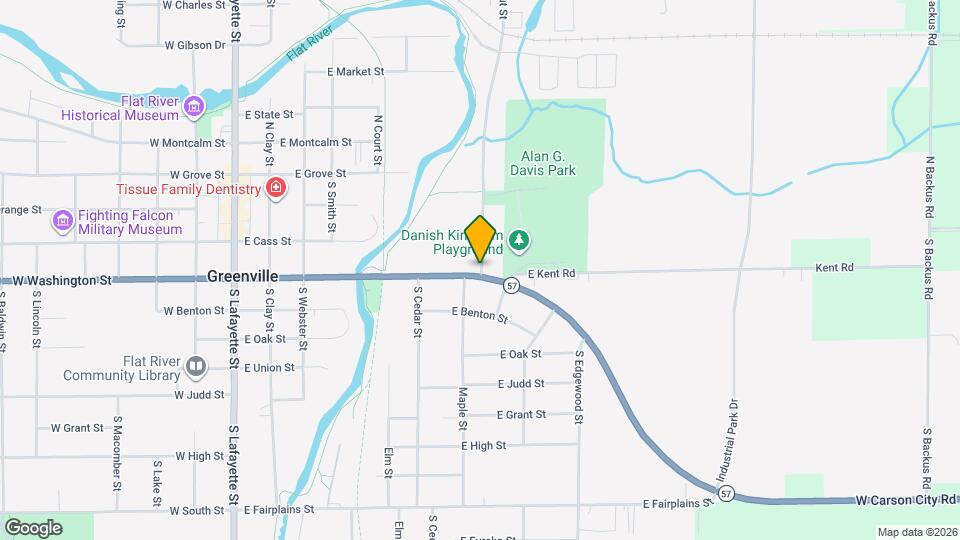 305 S Walnut St Map and Location Details