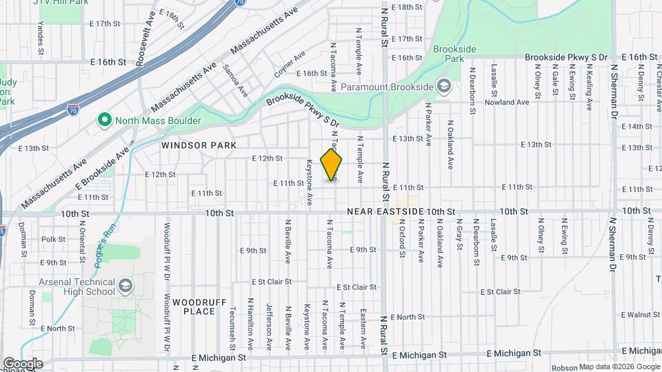 1102 N Tacoma Ave Mapa y Detalles de la Ubicación