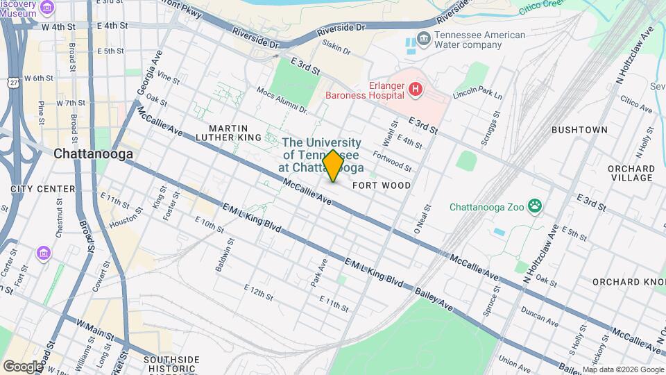 816 Oak St, Unit UpperLevel Map and Location Details