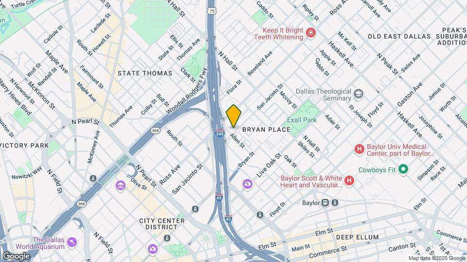 3033 San Jacinto St Map and Location Details