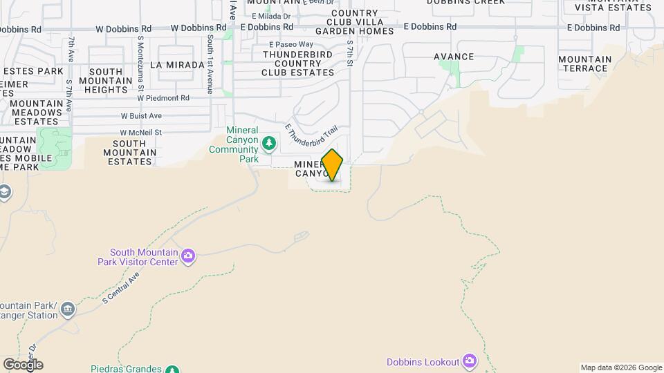 609 E Pearce Rd Map and Location Details
