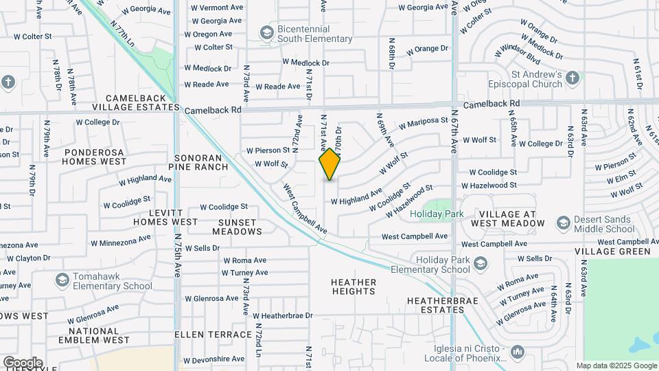 4641 N 71st Ave Map and Location Details
