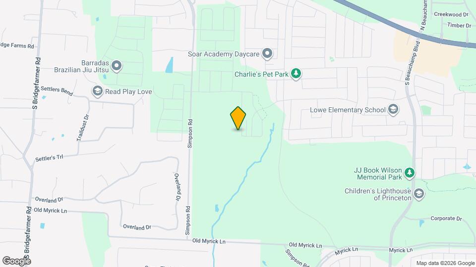 1442 Cherrybark Dr Map and Location Details