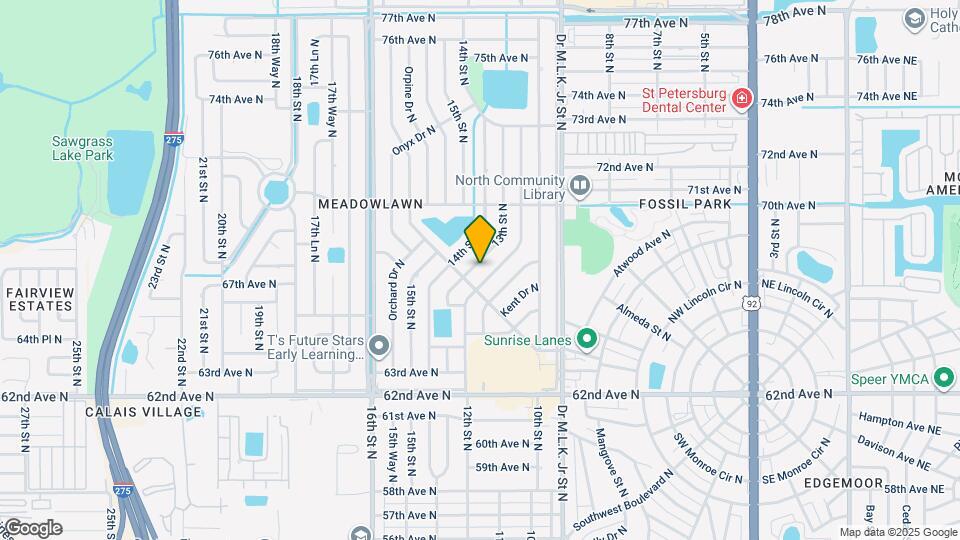 6719 13th St N Map and Location Details