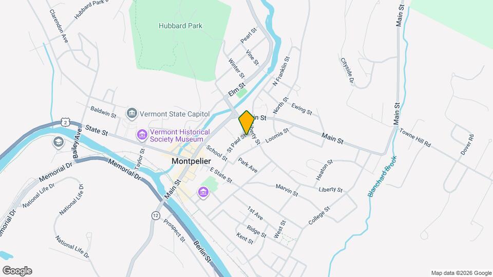 33 St Paul St, Unit #1 Map and Location Details