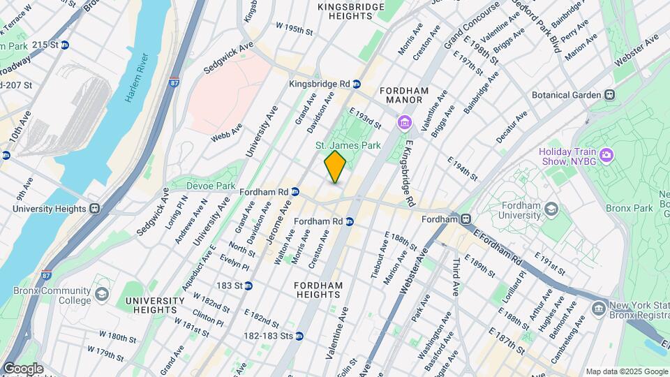 66 E 190th St Mapa y Detalles de la Ubicación