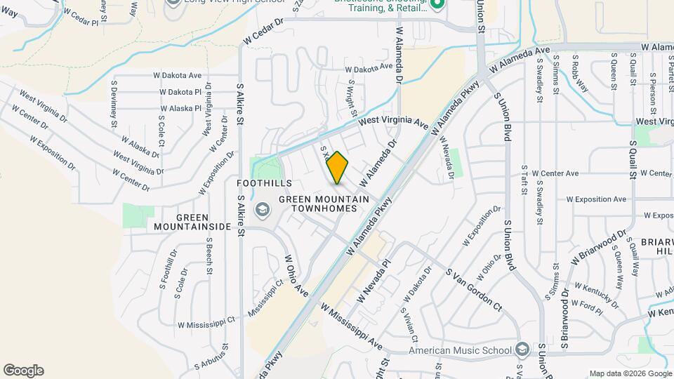 651 S Xenon Ct Map and Location Details