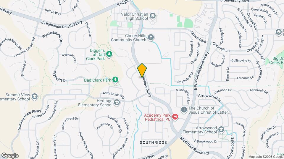 9986 Hawthorne St Map and Location Details