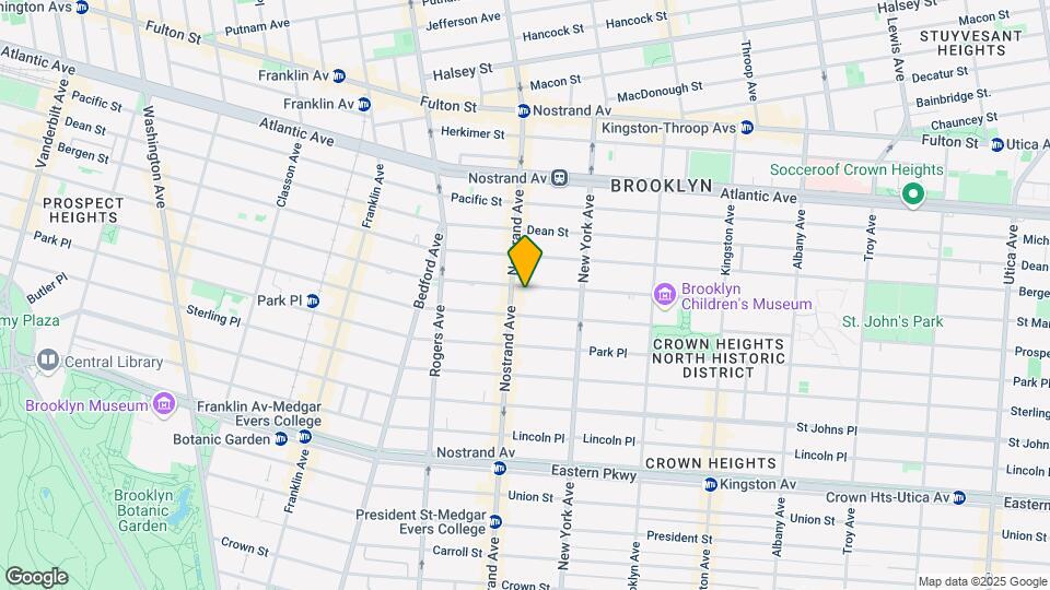 718 Saint Marks Ave Mapa y Detalles de la Ubicación