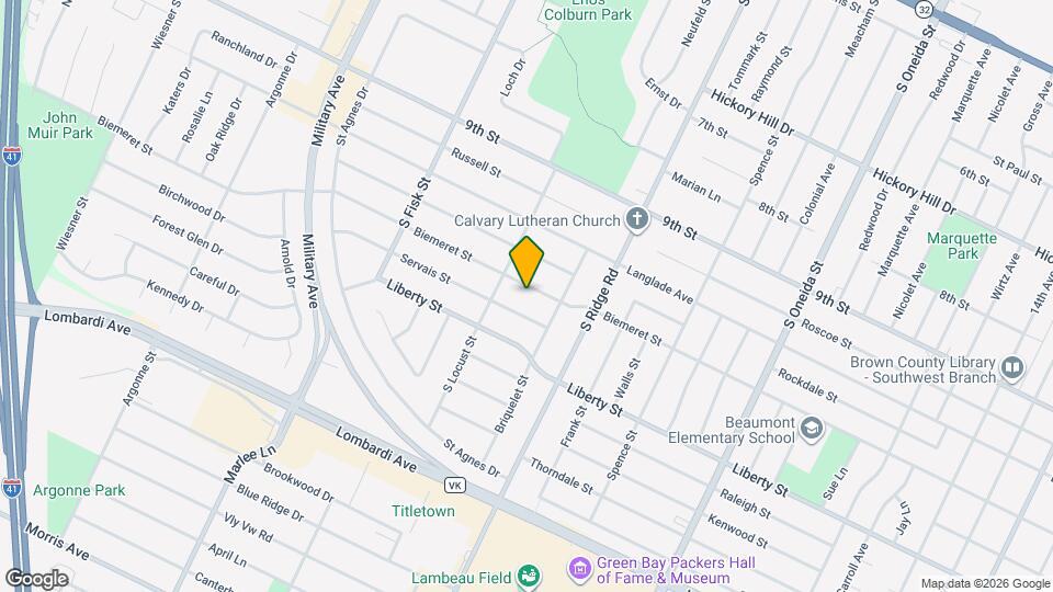 1361 Biemeret St Map and Location Details