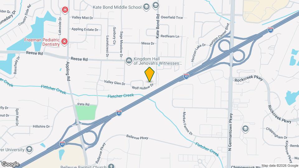 7806 Wolf Hollow Dr Map and Location Details