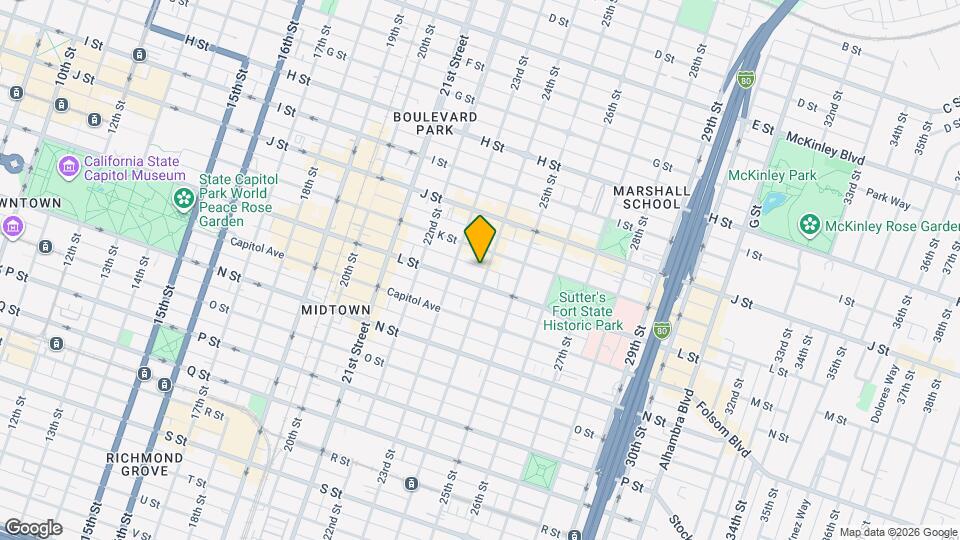 1116 24th St Map and Location Details