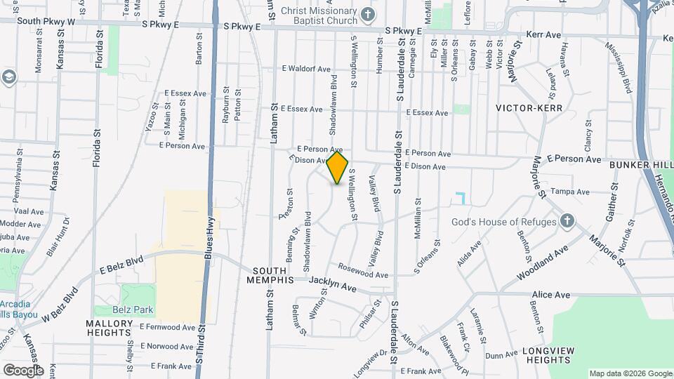 1748 Benning St Map and Location Details