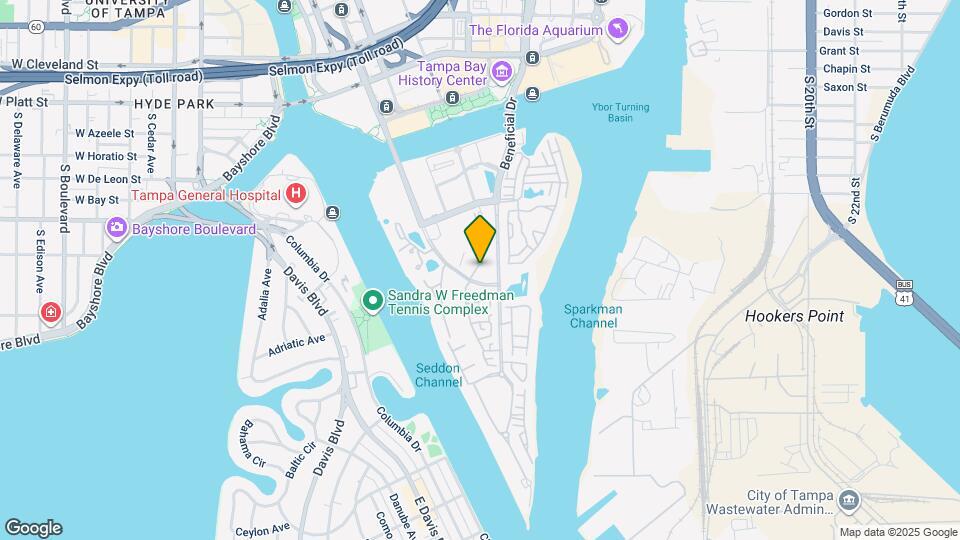 1002 S Harbour Island Blvd Map and Location Details