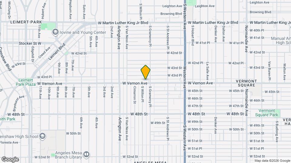 1915 W Vernon Ave Map and Location Details