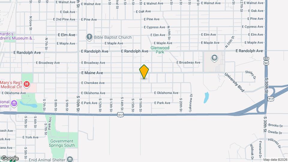 1606 E Cherokee Ave Mapa y Detalles de la Ubicación