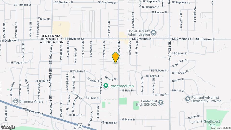 17223 SE Woodward Ct Map and Location Details