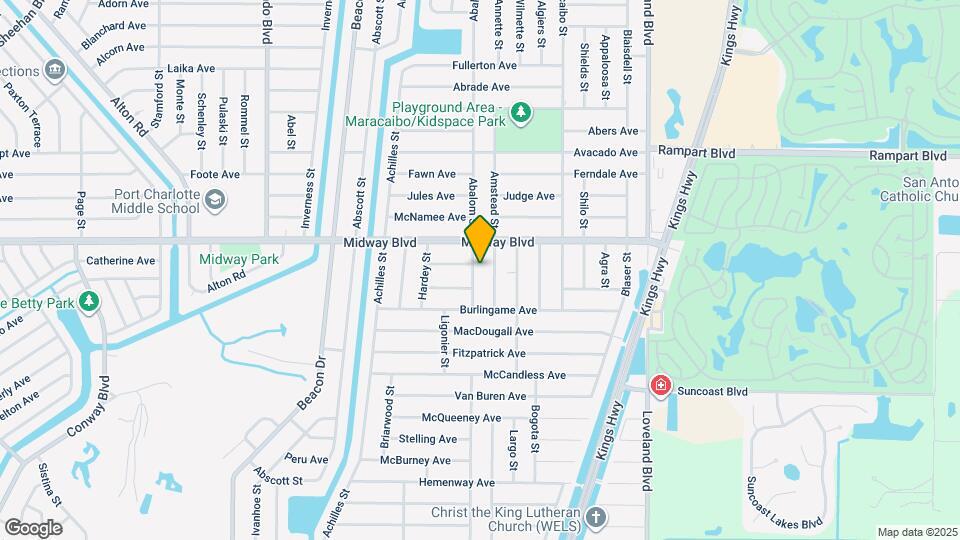 2162 Abalom St Map and Location Details