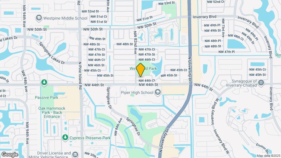 8121 NW 44th Ct Map and Location Details