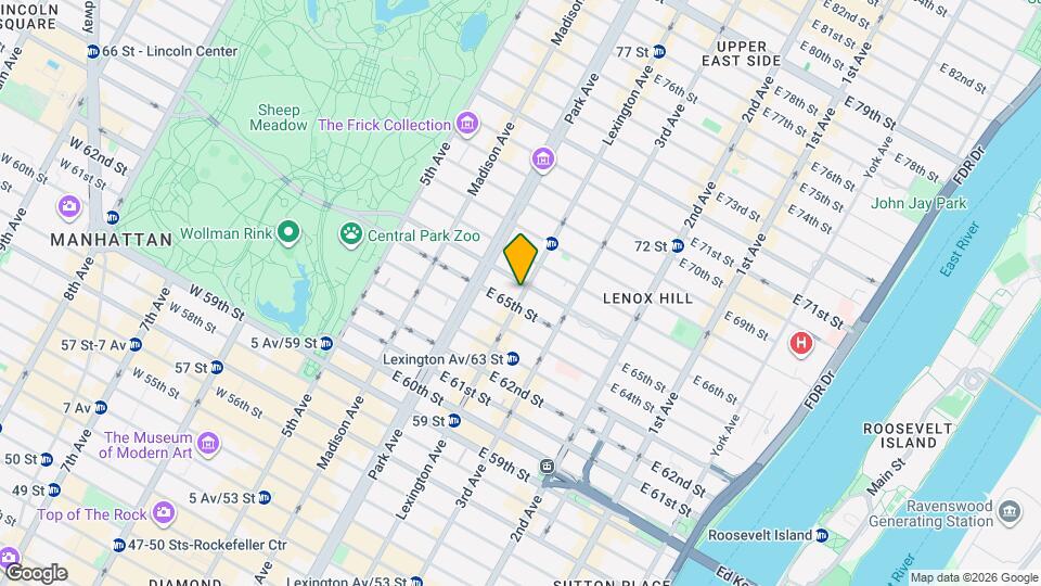 880 Lexington Ave Map and Location Details