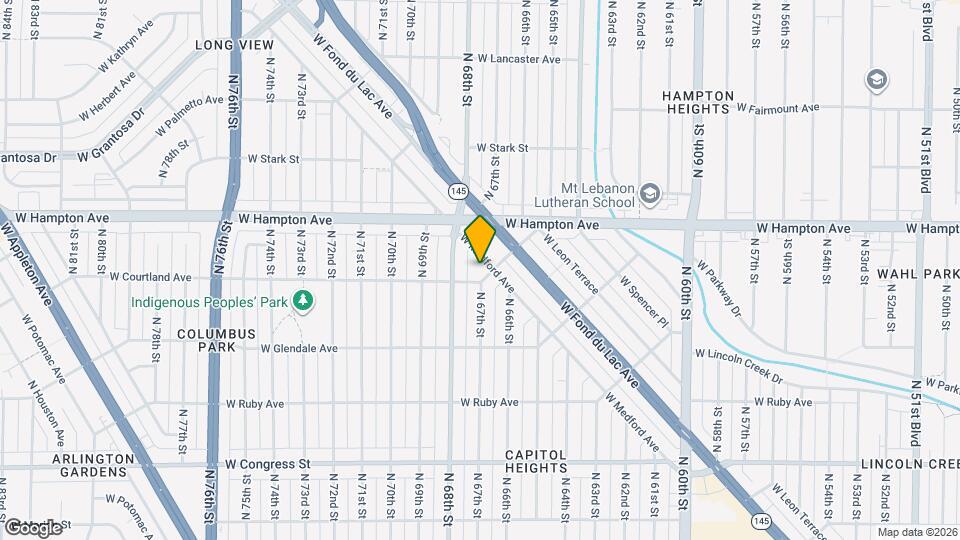 6654 W Constance Ave Map and Location Details