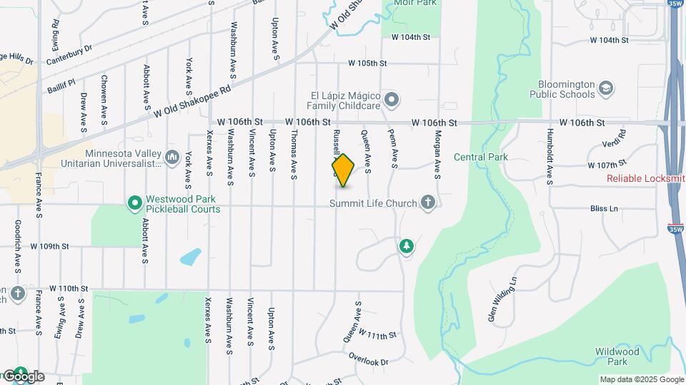 10723 Russell Ave S Map and Location Details