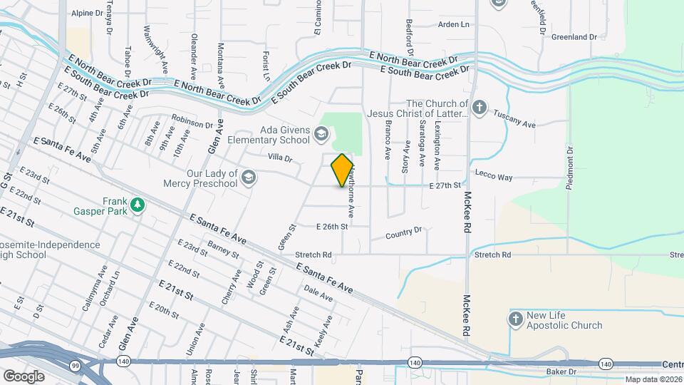 1640 E 27th St Map and Location Details