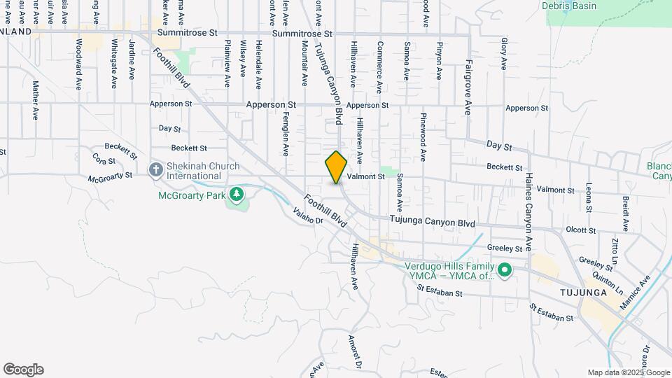 10211-10215 Tujunga Canyon Blvd Mapa y Detalles de la Ubicación