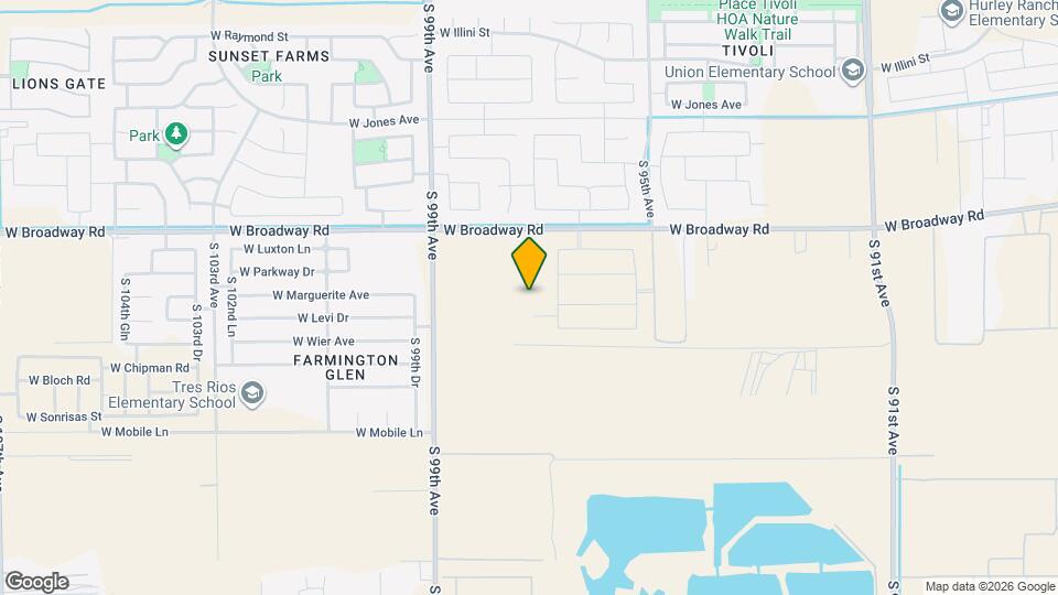 9718 W Tamarisk Ave Mapa y Detalles de la Ubicación