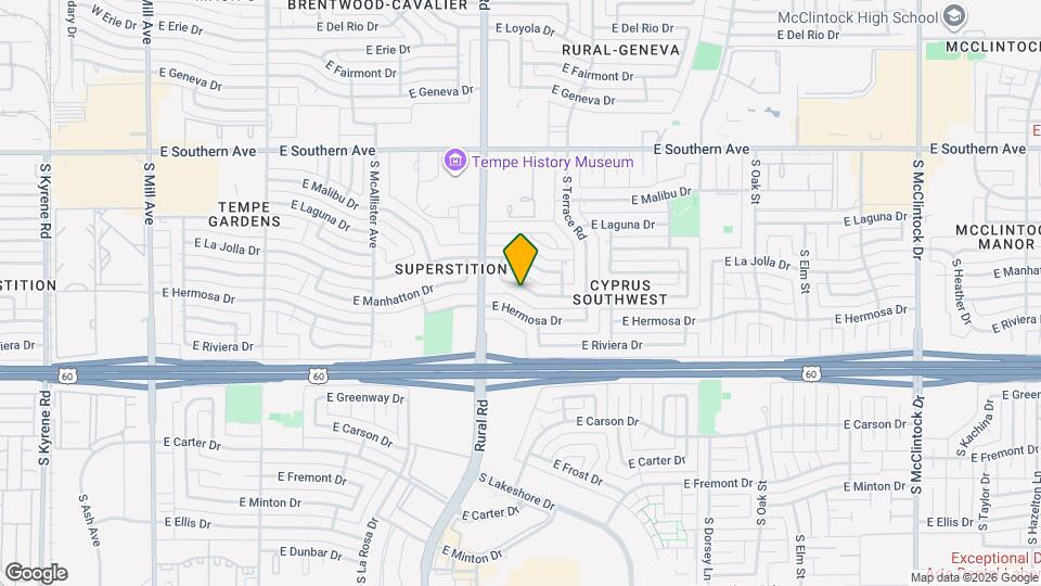 937 E Manhatton Dr Map and Location Details