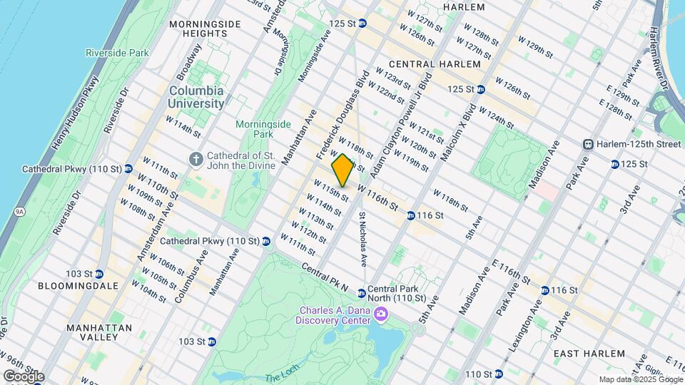 207 W 115th St Mapa y Detalles de la Ubicación