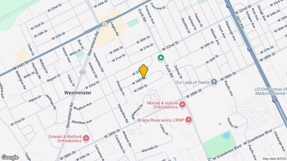 2817 W 34th St Map and Location Details