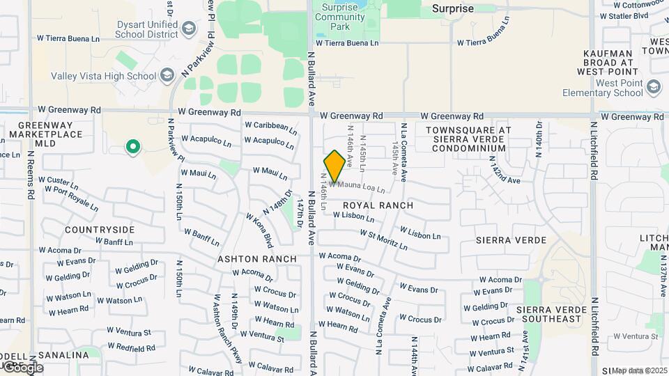14651 W Mauna Loa Ln Map and Location Details