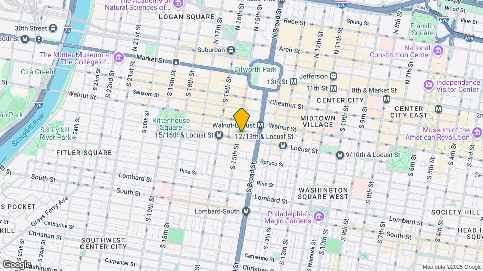 1425 Locust St, Unit 8E Map and Location Details