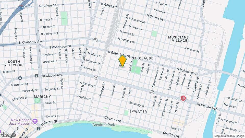 3121 Urquhart St Map and Location Details