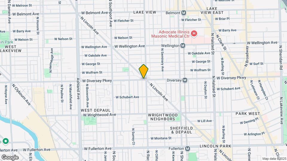 1201 W Diversey Pkwy Map and Location Details
