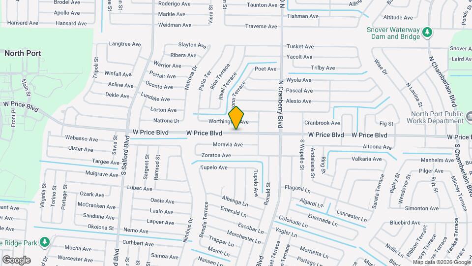 3294 W Price Blvd Mapa y Detalles de la Ubicación