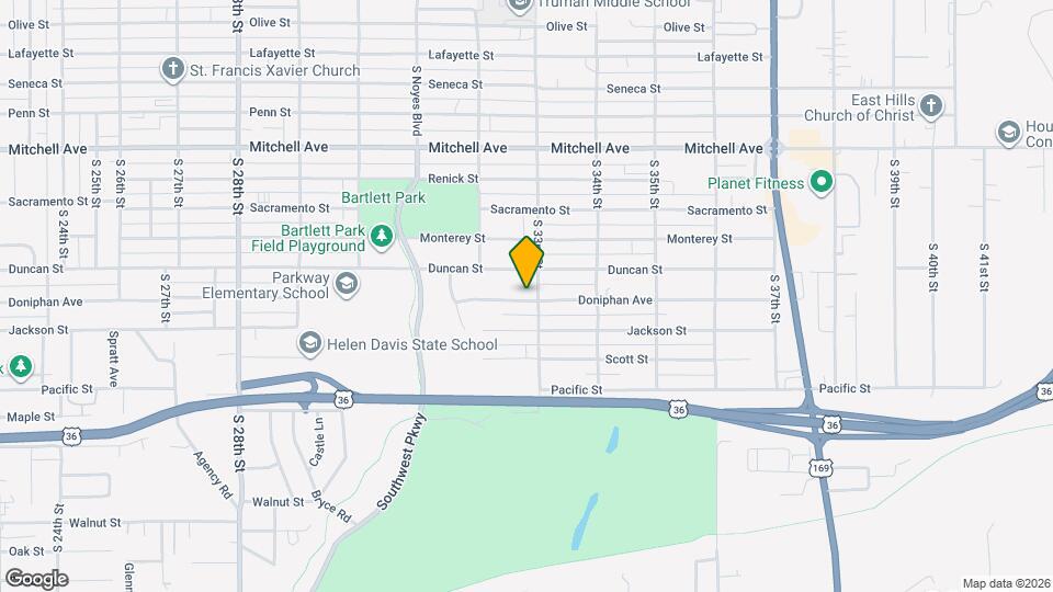 3221 Doniphan Ave Map and Location Details