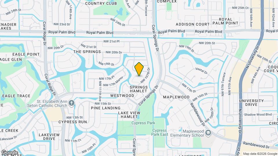 10734 NW 17th Manor Map and Location Details