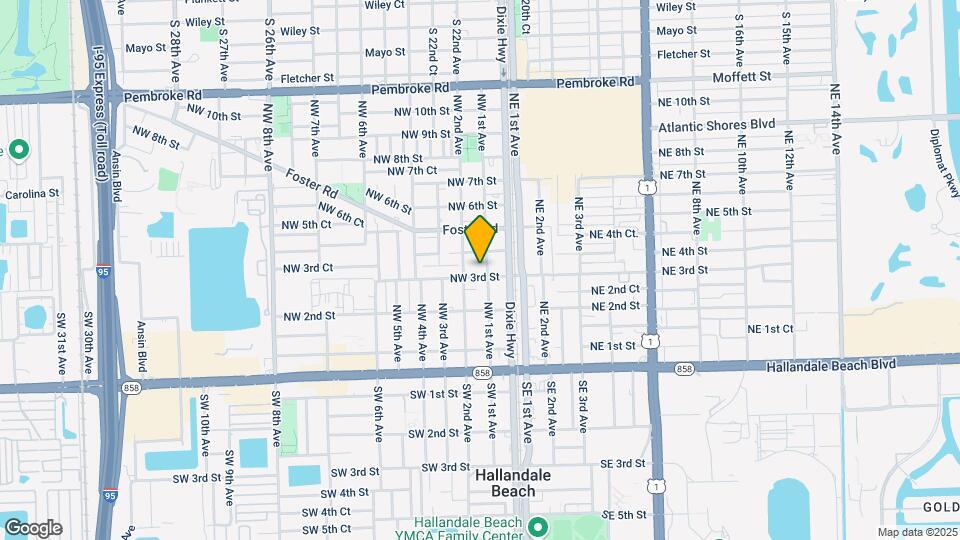 305 NW 1st Ave Map and Location Details