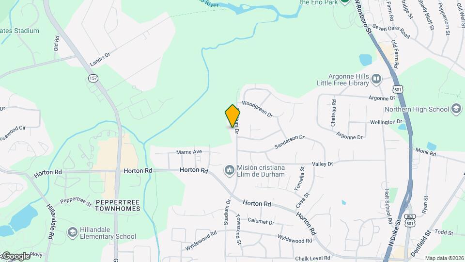 2803 Stadium Dr Mapa y Detalles de la Ubicación