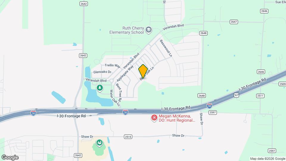 1304 River Oak Ln Mapa y Detalles de la Ubicación