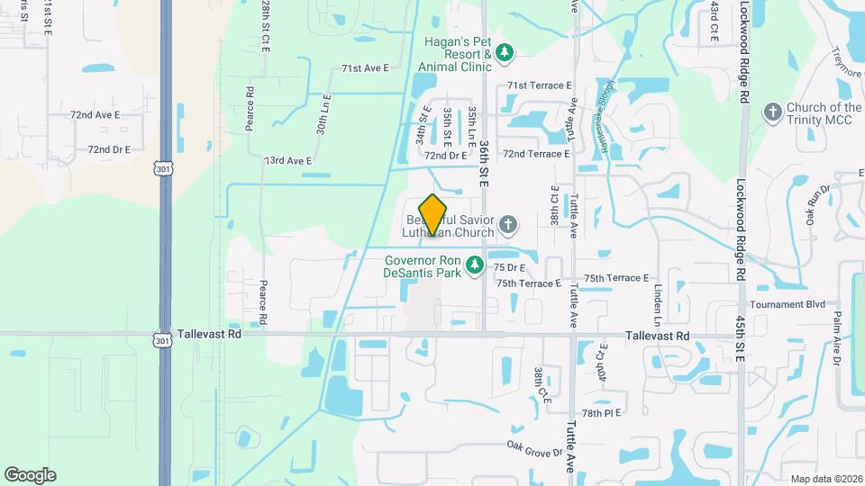 3551 74th Ave Cir E Map and Location Details