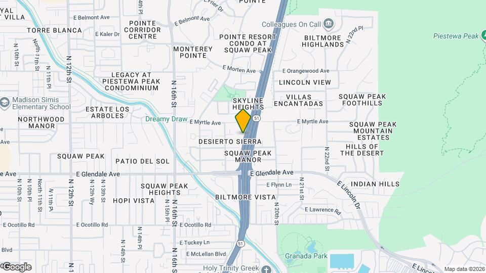 1831 E Palmaire Ave Map and Location Details