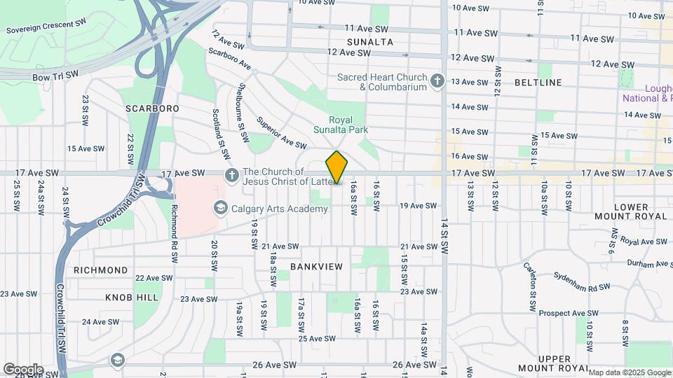 1816 17 St SW Map and Location Details