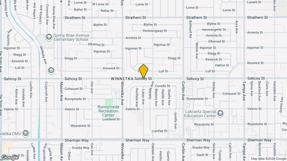 19936 Saticoy St Mapa y Detalles de la Ubicación